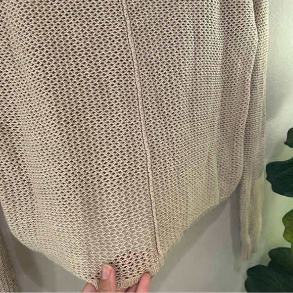 Urban outfitters Silence + Noise tan open knit sweater - Picture 8 of 8